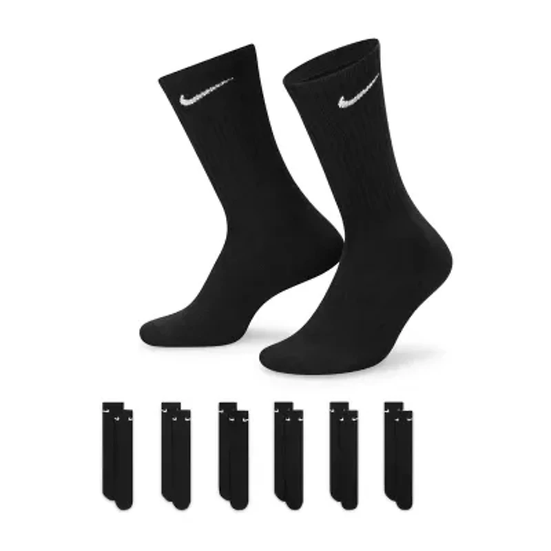 Nike Everyday Cushioned Unisex Adult 6 Pair Crew Socks