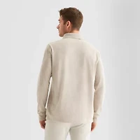 St. John's Bay Super Soft Jersey Mens Classic Fit Long Sleeve Polo Shirt