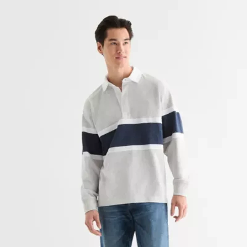 Arizona Mens Long Sleeve Rugby Polo
