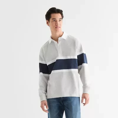 Arizona Mens Long Sleeve Rugby Polo