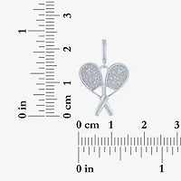 Charmed by Diamond Addiction (Si2-I1 /G-H) Womens Diamond Accent Lab Grown White Diamond Accent 14K Gold Over Silver Pendant