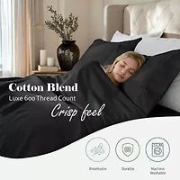 SUPERIOR® Pandora Smooth Sateen Weave 600tc Sheet Set
