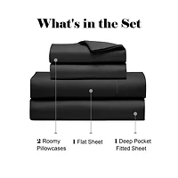 SUPERIOR® Pandora Smooth Sateen Weave 600tc Sheet Set