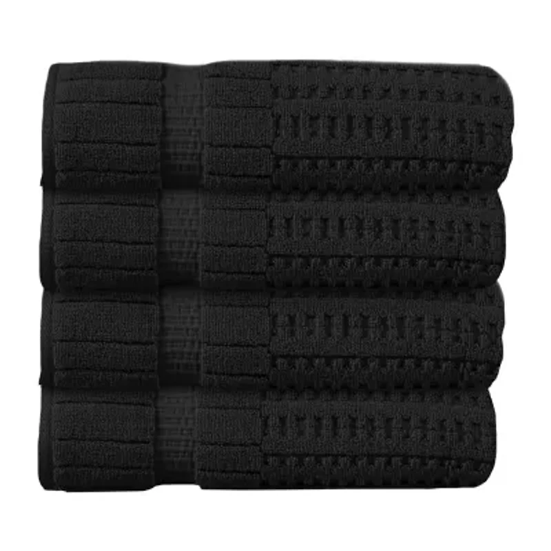 Home Weavers Inc Willow Collection 100% Cotton Zero Twist -pc. Quick Dry Bath Towel Set