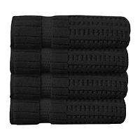 Home Weavers Inc Willow Collection 100% Cotton Zero Twist -pc. Quick Dry Bath Towel Set