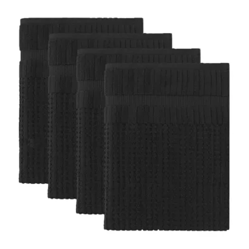 Home Weavers Inc Willow Collection 100% Cotton Zero Twist -pc. Quick Dry Bath Towel Set