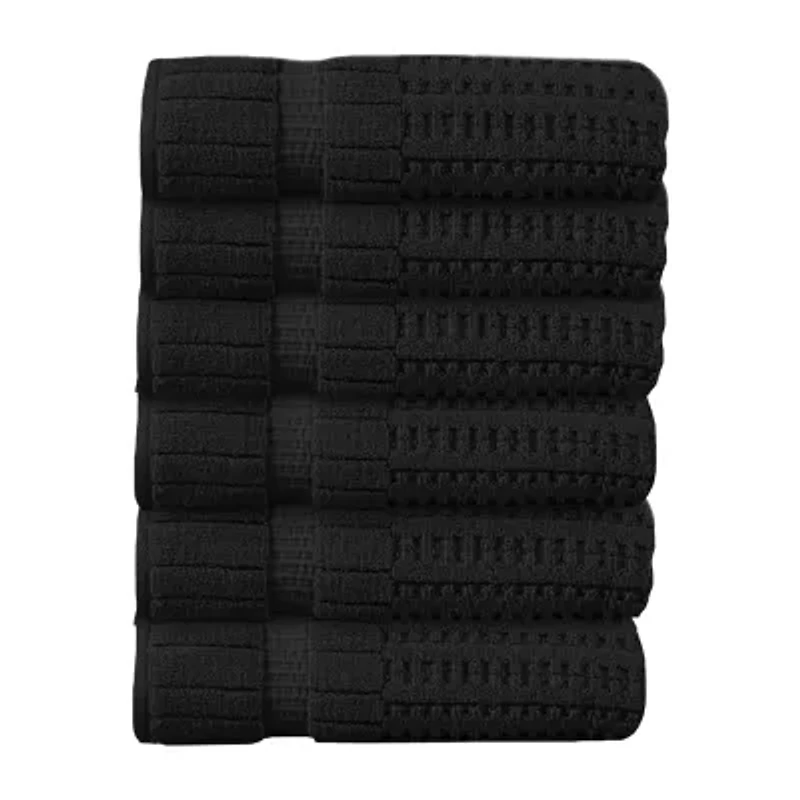 Home Weavers Inc Willow Collection 100% Cotton Zero Twist -pc. Quick Dry Bath Towel Set