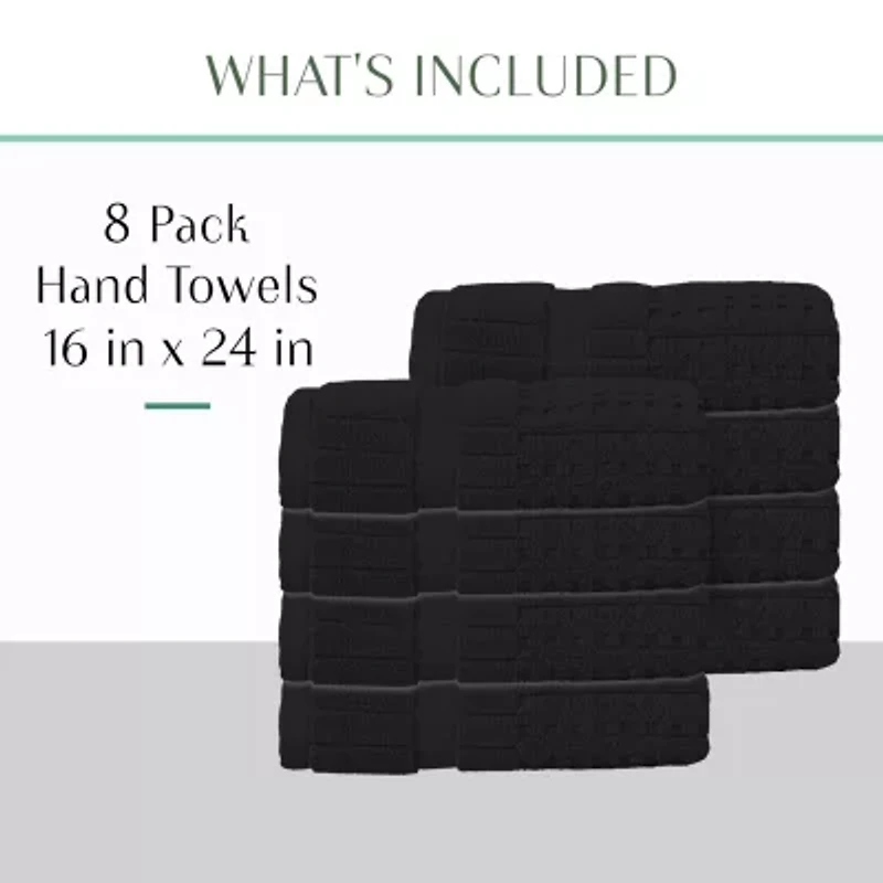 Home Weavers Inc Willow Collection 100% Cotton Zero Twist -pc. Hand Towel
