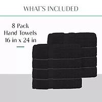 Home Weavers Inc Willow Collection 100% Cotton Zero Twist -pc. Hand Towel