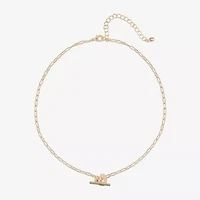 Bijoux Bar Womens Heart 16 Inch Pendant Necklace