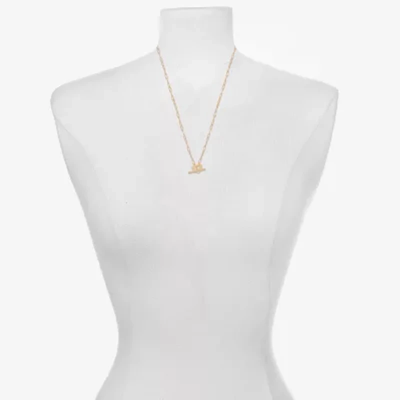 Bijoux Bar Womens Heart 16 Inch Pendant Necklace