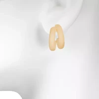 Bijoux Bar Womens 19.4mm Round Hoop Earrings