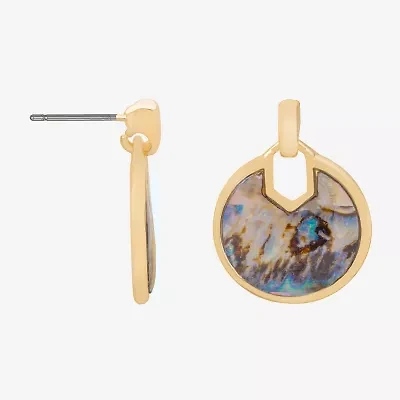 Bijoux Bar Womens Round Drop Earrings