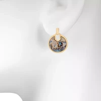 Bijoux Bar Womens Round Drop Earrings