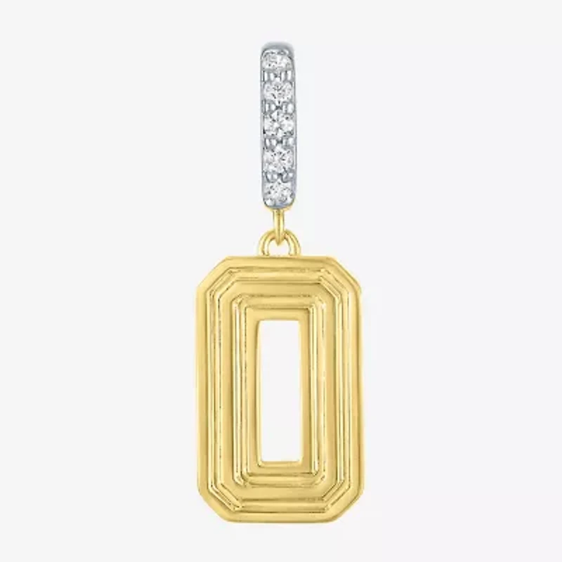 Charmed by Diamond Addiction (G-H / Si2-I1) Womens Accent Lab Grown White 14K Gold Over Silver Pendant