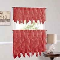 Sweet Home Collection Sheer 3-pc. Rod Pocket Curtains & Drapes Window Set
