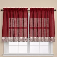 Sweet Home Collection Salem 2-pc. Rod Pocket Window Tier