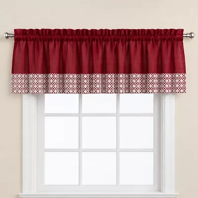 Sweet Home Collection Salem Rod Pocket Tailored Valance