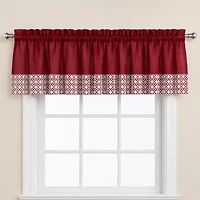 Sweet Home Collection Salem Rod Pocket Tailored Valance