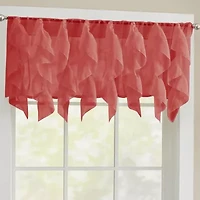 Sweet Home Collection Sheer Rod Pocket Tailored Valance
