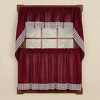 Sweet Home Collection Salem 5-pc. Rod Pocket Kitchen Curtains & Drapes Window Set