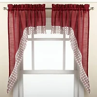 Sweet Home Collection Salem Rod Pocket Tailored Valance