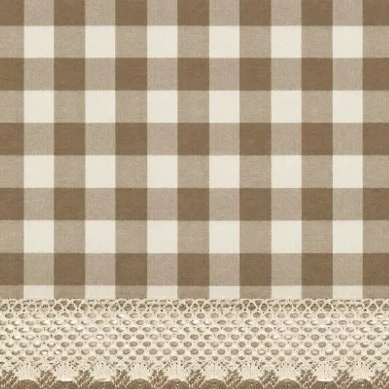 Sweet Home Collection Buffalo 2-pc. Rod Pocket Window Tier