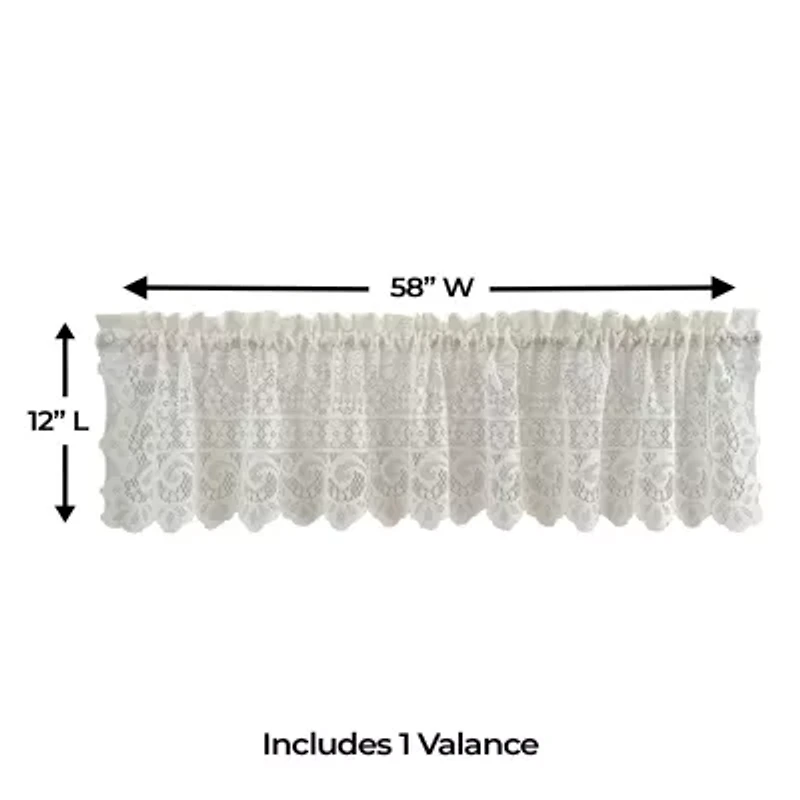 Sweet Home Collection Hopewell Rod Pocket Tailored Valance