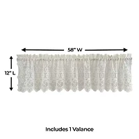Sweet Home Collection Hopewell Rod Pocket Tailored Valance