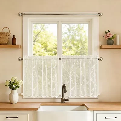 Sweet Home Collection Songbird 5-pc. Rod Pocket Kitchen Curtains & Drapes Window Set