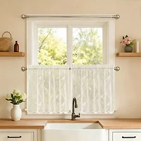 Sweet Home Collection Songbird 5-pc. Rod Pocket Kitchen Curtains & Drapes Window Set