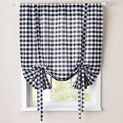 Sweet Home Collection Buffalo Light-Filtering Rod Pocket Tie-Up Shade