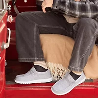 HEYDUDE Wally Stretch Jersey Mens Round Closed Toe Slip-On Shoe