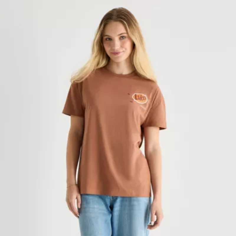 Gilmore Girls Coffee Boyfriend Tee Womens Juniors Crew Neck Short Sleeve Loose Fit Graphic T-Shirt