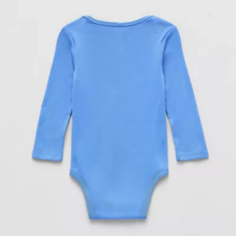 Okie Dokie Baby Unisex Crew Neck Long Sleeve Rib Bodysuit