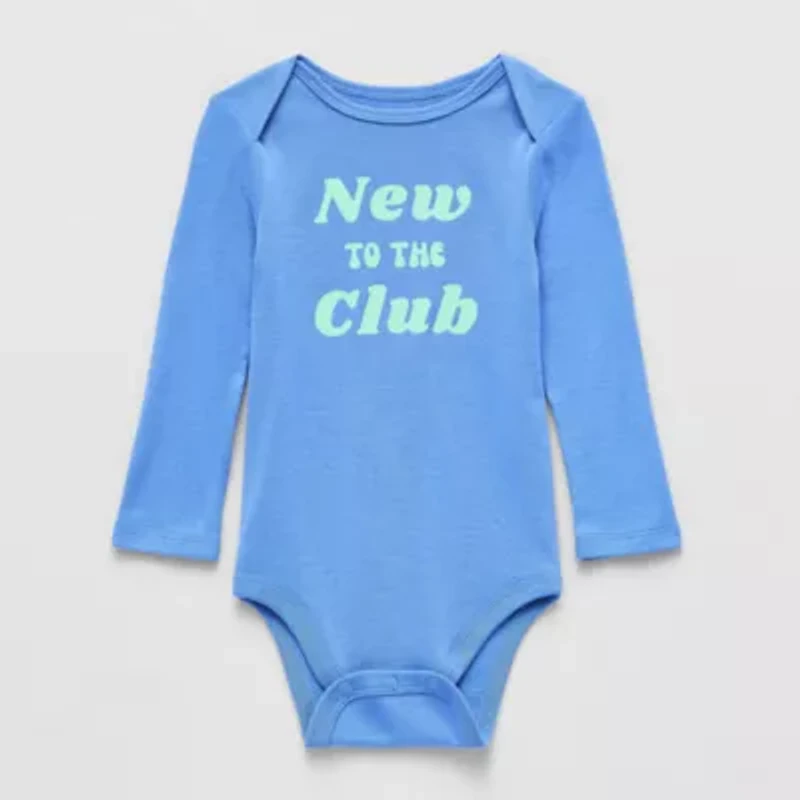 Okie Dokie Baby Unisex Crew Neck Long Sleeve Rib Bodysuit