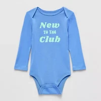 Okie Dokie Baby Unisex Crew Neck Long Sleeve Rib Bodysuit