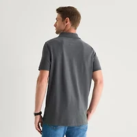 St. John's Bay Premium Stretch Mens Classic Fit Short Sleeve Polo Shirt