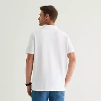 St. John's Bay Premium Stretch Mens Classic Fit Short Sleeve Polo Shirt