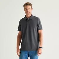 St. John's Bay Premium Stretch Mens Classic Fit Short Sleeve Polo Shirt