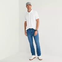 St. John's Bay Premium Stretch Mens Classic Fit Short Sleeve Polo Shirt