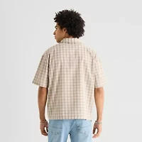 Arizona Mens Short Sleeve Regular Fit Button-Down Shirt