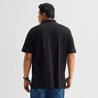 St. John's Bay Premium Stretch Big and Tall Mens Classic Fit Short Sleeve Polo Shirt