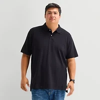 St. John's Bay Premium Stretch Big and Tall Mens Classic Fit Short Sleeve Polo Shirt
