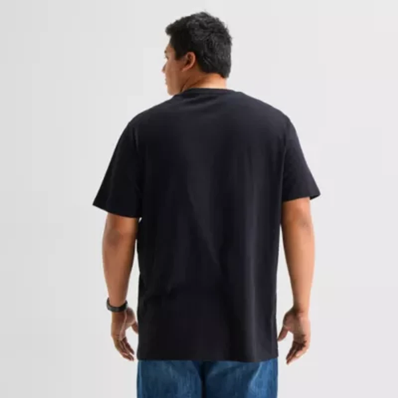 St. John's Bay Super Soft Mens V Neck Short Sleeve Quick Dry Big and Tall T-Shirt