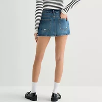 Arizona Womens Juniors Denim Skirt