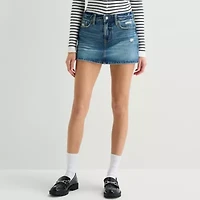 Arizona Womens Juniors Denim Skirt