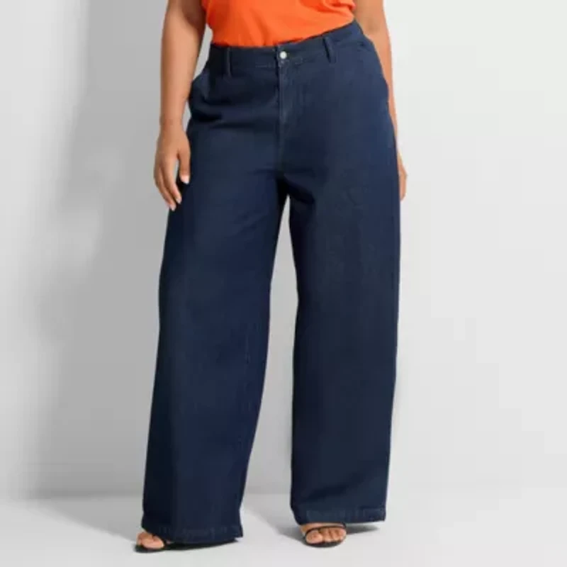 Ashley Graham Womens Plus Trouser