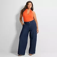 Ashley Graham Womens Plus Trouser