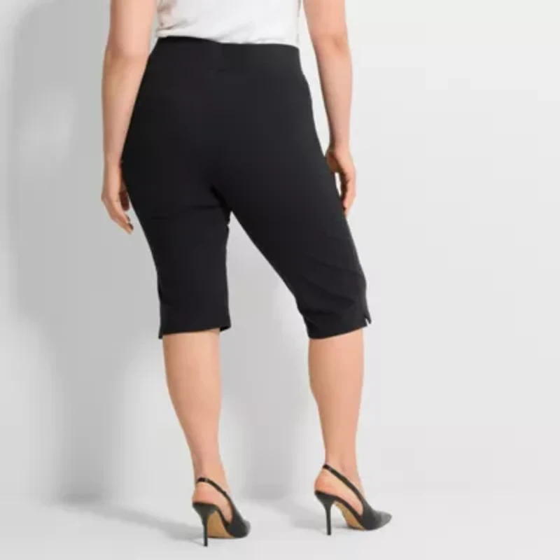 Ashley Graham Womens Plus Capri Pant